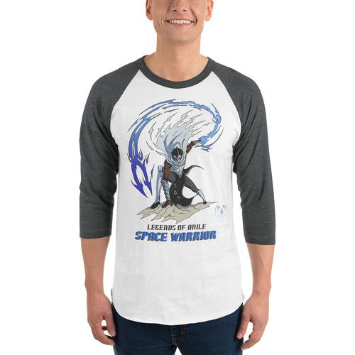 Space Warrior 3/4 sleeve raglan shirt