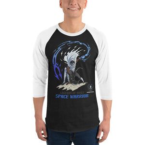 Space Warrior 3/4 sleeve raglan shirt